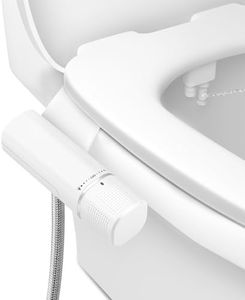 Uolifrem Bidet Attachment for Toilet, Ultra-Slim Bidet for Toilet, Dual Nozzle (Feminine&Posterior Wash) Non-Electric Bidet Attachment, Toilet Seat Attachment, Adjustable Water Pressure Easy-Install