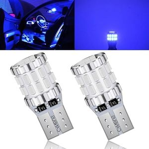 Yumfugu 2 PCS T10 Car LED Width Light, 3014-30SMD License Plate Reading Light, Instrument Lights, Universal 220LM LED Lights Replacements, for Most Cars, Trucks, SUVs (Blue)