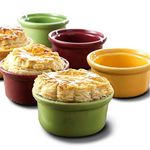 Mini Ramekins Set of 6 Creme Brulee Ramekins 6 oz ramekins & soufflé dishes Small Baking Dish Oven Safe Ramekins set by Jean Patrique