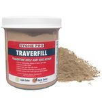 StonePro Traverfill - Travertine Repair - Fills smalls pits, holes & voids in travertine & limestone (Dark 1 lb)