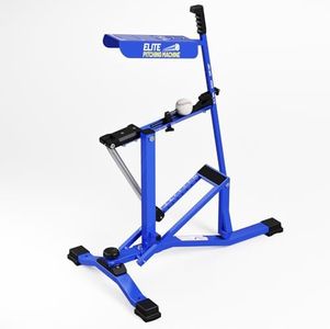 THPERFOLE 50 MPH Manual Baseball Pitching Machine - No Electricity Required | Throws Ground Balls, Line Drives & Fly Balls | Adjustable Speed 20-50 MPH for Baseball & Softball