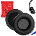 Crysendo 100mm Headphone Cushion for OneOdio Pro-10 / OneOdio Over Ear DJ/OneOdio Pro 50 Headphones | Replacement PU Leather & Foam Ear Cushion (Black)