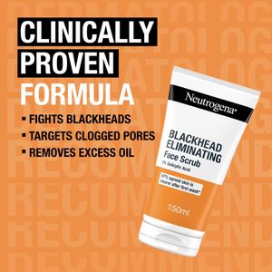 Neutrogena Blackhead Face Scrub – 150ml Deep Cleansing Exfoliator