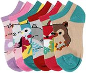 Bioworld Squishmallows Characters 6-Pack Kids Ankle Socks