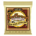 Ernie Ball Earthwood Silk and Steel Extra Soft 80/20 Bronze Acoustic Guitar Strings 3 Pack - 10-50 Gauge