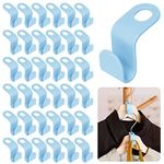 40 Pcs Clothes Hanger Connector Hooks, Super Space Saving Hanger Connector Plastic Cascading Hangers Wardrobe Organise for Closet Garderobe