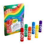 CRAYOLA Quick-Dry Washable Paint Sticks - Assorted Colours (Pack of 6) | All The Fun of Painting with Less Mess! | Ideal for Kids Aged 3+