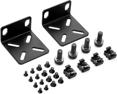 Rack Mount Kit Universal 1U Rack Ears with Adjustable Holes Distance, Compatible for Most Cisco, NETGEAR,Dell, D-Link, Linksys, TRENDnet and Buffalo Tech Switches