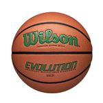 WILSON Evolution Indoor Game Basketball, Green, Size 6-28.5"