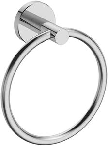 USHOWER Polished Chrome Towel Ring, Hand Towel Holder for Bathroom, Durable 304 Stainless Steel, Modern Style