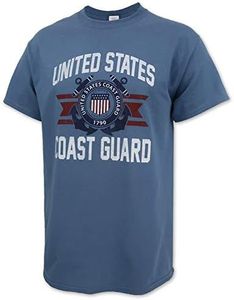 United States Coast Guard Vintage Basic T-Shirt, xx-Large, Indigo