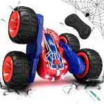 Tecnock 2024 Remote Control Cars with 2.4 Ghz Remote Control 360°Flip Stunts RC Car Monster Truck with Colorful Light for 3-12 Years Outdoor Toy Gift for Kids