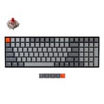 Keychron K4 Wireless Mechanical Gaming Keyboard, 100-Key Bluetooth Keyboard with White LED Backlight/Gateron G Pro Red Switches/Wired USB C/96% Layout, Version 2, for Mac Windows PC, Plastic Frame