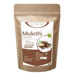 Florecer Mulethi Powder For Face, Hair | Organic Yashtimadhu Powder, Liquorice (Licorice) Powder for Skin - 100 Gram