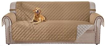 HOMERILLA Couch Cover for Sofa, Dog Couch Covers for Pets, Couch Covers for 3 Cushion Couch Sofa, Reversible Sofa Covers Furniture Protector (Oversized Sofa 78", Light Camel/Beige)