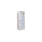 Polar Refrigeration C-Series 185W Upright Display Cooler Fridge 400 Litre, White, 2°C to 8°C, 1850(H)x600(W)x600(D)mm, Energy Rating B, 4 Shelves, R600a | CD087