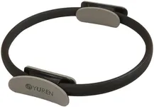 RYTMAT Pilates Ring 14.7 Inch Magic Fitness Circle Durable TPE Padded Handles Exercise Equipment for Toning Strengthening Thigh Abs, Legs and Arms (Black)