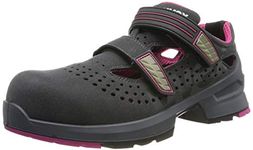 Uvex 1 Ladies Work Sandals - Safety Sandals S1 SRC ESD - Grey-Pink - Size 6,5