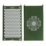 ShaktiMat Premium Acupressure Mat, Organic Cotton Certified, Ethically Handcrafted in India, Sustainable and Durable. Acupuncture relieves Stress, Tension, Promotes Relaxation and Focus (Level 2, Emerald)