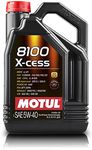 Motul 007250 8100 X-cess 5W-40 Synthetic Gasoline and Diesel Engine Oil - 5 Liter Jug