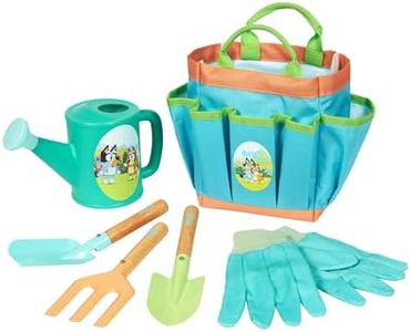 BLUEY Kids Gardening Set | Quality Garden Tool Kit for Kids and Toddlers | Includes Bluey Kids Watering can, Gloves, Two Shovels, rake and Bluey Tote Bag