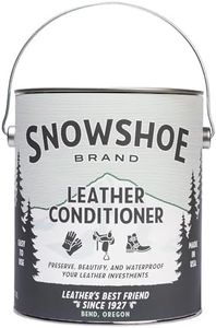 Snowshoe Leather Conditioner, Made in USA Since 1927 - Protect, Condition, Restore & Waterproof - Leather Conditioner for Furniture, Couch, Purses, Shoes, Boots, Gloves, Saddles (Gallon)