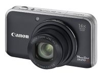 Canon PowerShot SX210 IS Digital Camera - Black (14.1 MP, 14x Optical Zoom) 3.0 Inch PureColor LCD (Renewed)