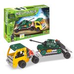 MECHANIX Battle Station Transporter Series, 353 Pieces in The Game, Can Make 5 Different Tanks Models and 1 Truck, Made in India Game, for 8+ Years of Kids