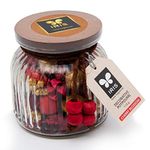 IRIS Decorative Potpourri in a Beautiful Ombre Jar with wooden lid -Fragrance - Cherry Blossom