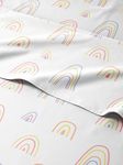 Kids Rainbows Full 4 Piece Sheet Set - Boys, Girls, Teens, Toddler - Easy Fit Deep Pockets - Breathable, Hotel Quality Bedding Sheets - Machine Washable - Wrinkle Free - Cute, Cozy, Soft - CGK Linens