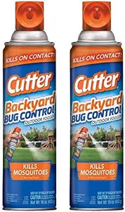 Cutter Backyard Bug Control - Outdoor Fogger - Kills Mosquitoes - 16 OZ (453 g) Per Can - Pack of 2 Cans