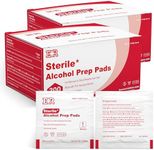 Ever Ready First Aid Alcohol Prep Pads, Medium 2-Ply Alcohol Wipes, individually wrapped Swabs, Saturated With 70% Isopropyl Alcohol - 400 Count