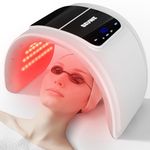 Beuwe Red-Light-for-Face，7 Colors LED Facial Mask Light Red Face Light Skin Care at Home