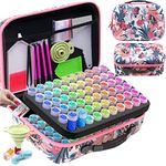 ARTDOT 120 Slots Diamond Painting Storage Boxes for Diamond Painting Accessories, 162pcs Diamond Art Accessories Tools Kits with Pens for Adults (Butterfly Flower)