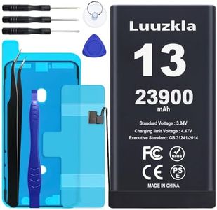Luuzkla 23900mAh Battery Compatible with iPhone 13, (New Upgrade) Super Capacity Battery Compatible with iPhone 13, with Full Tool Kits-0 Cycle High Capacity-24 Months Service