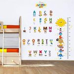 Rawpockets ' Solar System and Alphabets Combo'Wall Stickers |PVC Vinyl | Multicolour Self Adhesive Sticker(Pack of 1)