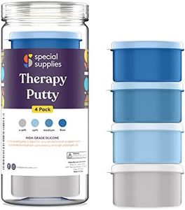 Special Supplies Therapy Putty for Kids and Adults - Resistive Hand Exercise Stress Relief Therapy Putty Kit, Set of 4 Strengths, Three Ounces of Each Putty