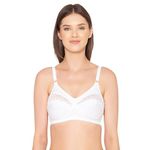 Groversons Paris Beauty Women’s Cotton, Full Coverage, Non-Padded, Non-Wired Bra (BR001-WHITE-42C)