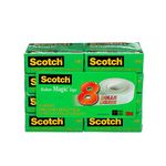 Scotch Tape Magic Tape, 19mm Wide x 25.4m, 8 Rolls, Office Tape