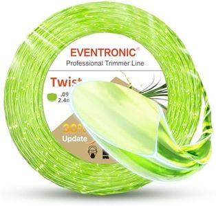 Weed Eater String, Eventronic 095 Trimmer Line of 295-Feet, Trimmer Line for Universal Replacement, Twist Weed Wacker String Fits Medium& Heavy Grass&Weeds, String Trimmer Line of Yellow Premium Nylon