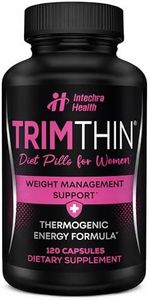 TrimThin Diet Pills for Women - NEW Thermogenic Energy Formula for Weight Management -Manufactured in the USA 120 Capsules