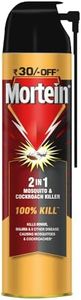 Mortein 2 In 1 Mosquito And Cockroach Killer Spray - 400Ml | Lemon Fragrance | 100% Kill Guarantee, Pack Of 1