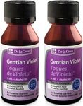 De La Cruz Gentian Violet - Violeta de Genciana - Tincture of Violet 1% First Aid Antiseptic, 1 FL OZ (2 Bottles)