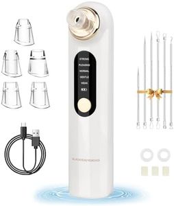 Electric Blackhead Remover, Pore Cleanser, Facial Cleansing, USB Rechargeable Pimple Remover, Blackhead Remover, Acne, White Blackhead Remover, Vacuum Suction Blackhead with 5 Suction Levels