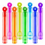 Kickidz Mini Pocket Bubbles Wands Toys Bulk 24 Pack - Bubbles Party Favors for Kids, Bulk Toys Gifts Treats Prizes for Parade Throws, Birthday, Wedding (24 PCS)