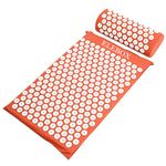 ELEBOX®Acupressure Mat Massage Acupuncture Mat and Pillow Set Ideal for Neck, Back and Shoulder Pain Remedy and Stress Relief with Spike Points