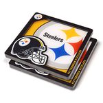 YouTheFan NFL Pittsburgh Steelers 3D Logo Series Coasters