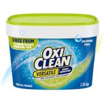OxiClean All-Purpose Stain Remover Powder for Household, Laundry, Carpet, and Upholstery - Colour Safe, Chlorine Bleach Free, Fragrance-Free, 1.36 kg