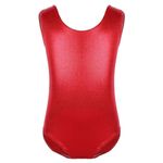 Rosdeer Girls' One-Piece Swimsuits Red Gymnastics Leotard 4-5Y