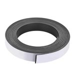 CESITRA Magnetic Tape 10 Feet Flexible Self Adhesive Magnetic Strip Long Sticky Magnets for Whiteboard Art Projects, Magnetic Roll Stickers for Refrigerator and Dry Erase Board (2CM*2MM*3 Meter)